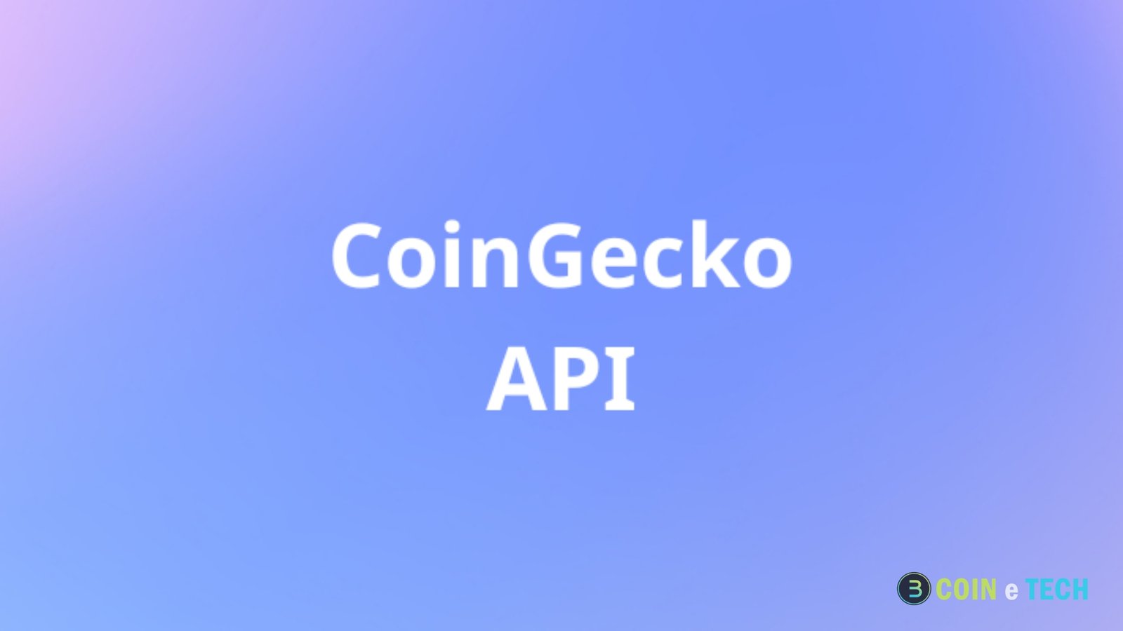 CoinGecko API