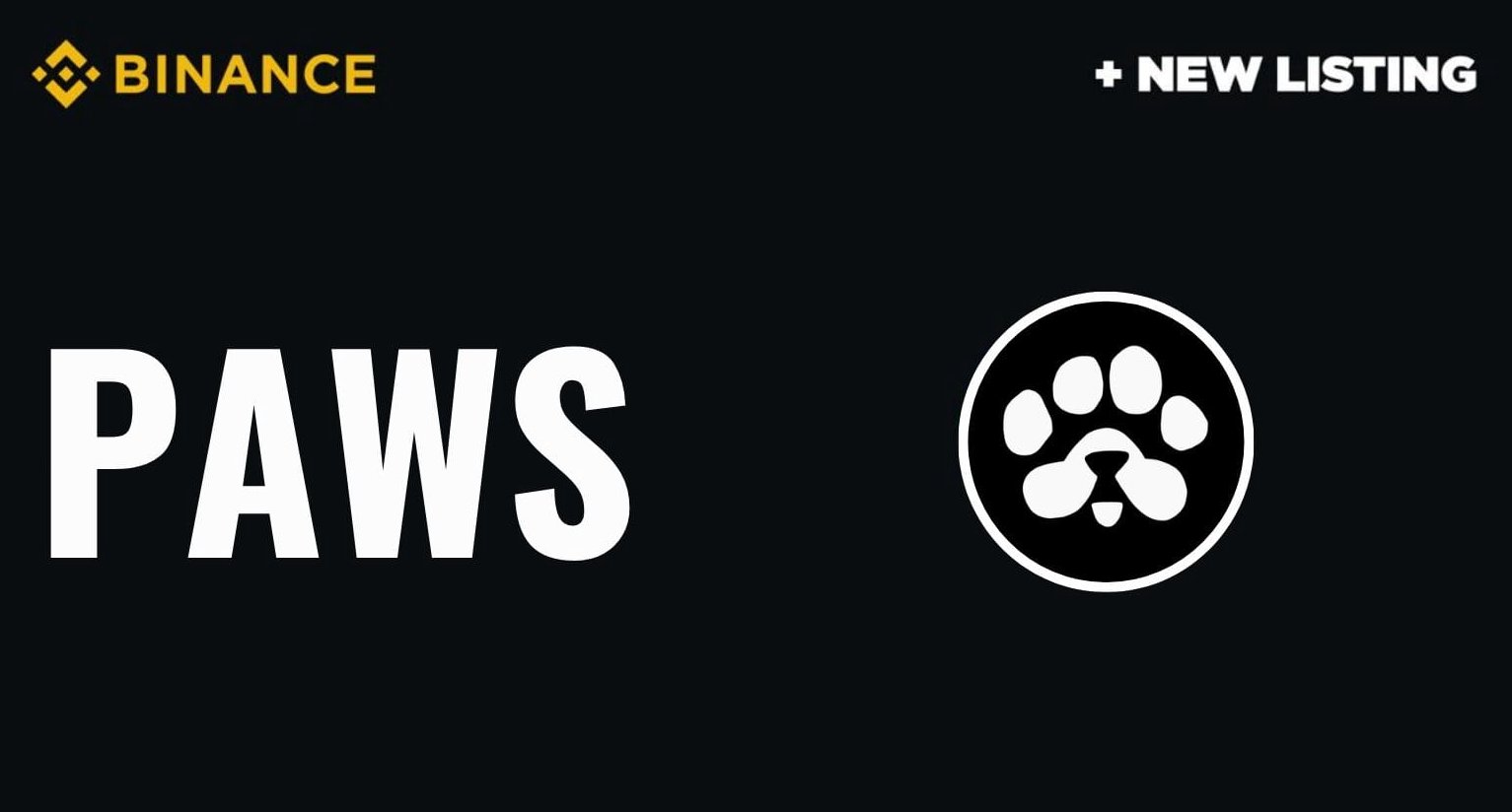PAWS list on Binance
